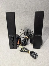 Altec Lansing VS4121 Left & Right Computer Speakers Black 2.1 (No Subwoofer) 
