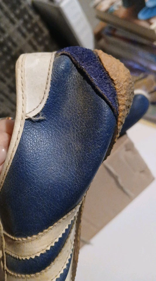 Adidas Avanti Vintage Hecho en Francia Azul Blanco Con Piezas Extra Foto 4 de 4