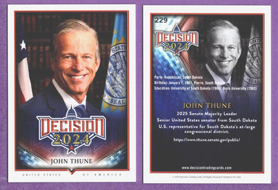 John Thune Decision 2024 Update #229 U.S. SENATOR SOUTH DAKOTA & MAJORITY LEADER
