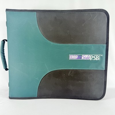 Crop In Style PSB Zippered 3-Ring Binder 25 Insert Pages FILLED Scrapbooking