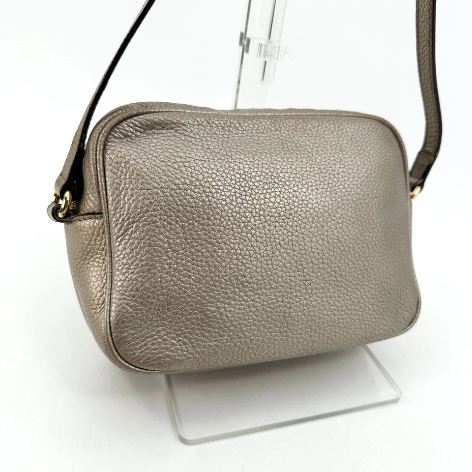 GUCCI Soho Disco Bandolera Bolso de Hombro para Cámara Cuero Dorado Auténtico Foto 3 de 4
