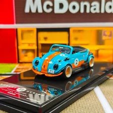 Inspire Model 1/64 Volkswagen Beetle RWB Robert Design Gulf-Porsche Diecast Car