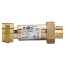 Watts 1X3/4 Lf7r10-U3 Backflow Preventer, Size 1", 175 Psi