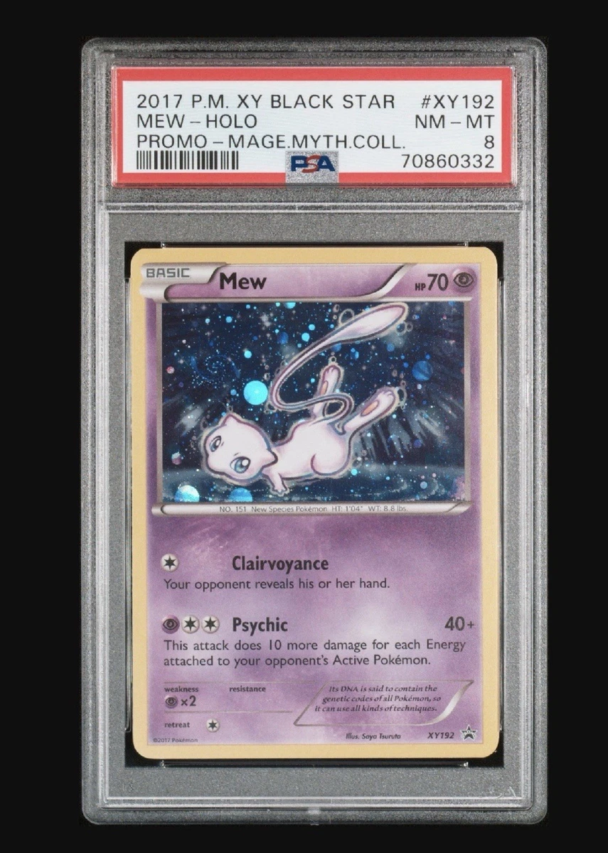 Pokémon TCG Grade 8 Mew Individual Collectible Card Game Cards for