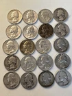 90 % SILVER  QUARTERS LOT OF 20 $5.00 FACE VALUE Various Years 1964 Or Older