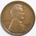 1910-S Lincoln Wheat Penny San Francisco Mint Fine (F)