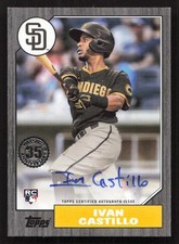 2022 Topps Update Ivan Castillo Auto 1987 35th Anniversary Black #/199 RC Rookie