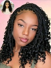 Full Lace Braided Wig, Handmade Lace Front Wig, 200 Density Breathable Lace Wig