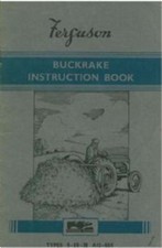 Ferguson Buckrake Operators Manual with Illustrated Parts List