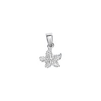 AnhäNger Aus 925/- Sterling Silber Rhodiniert Seestern Strukturiert Neu V
