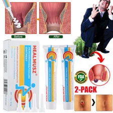 2PCS Hemorrhoid Cream Kit - 8 Extension Tubes, Soothes Pain/Discomfort, 42.5g