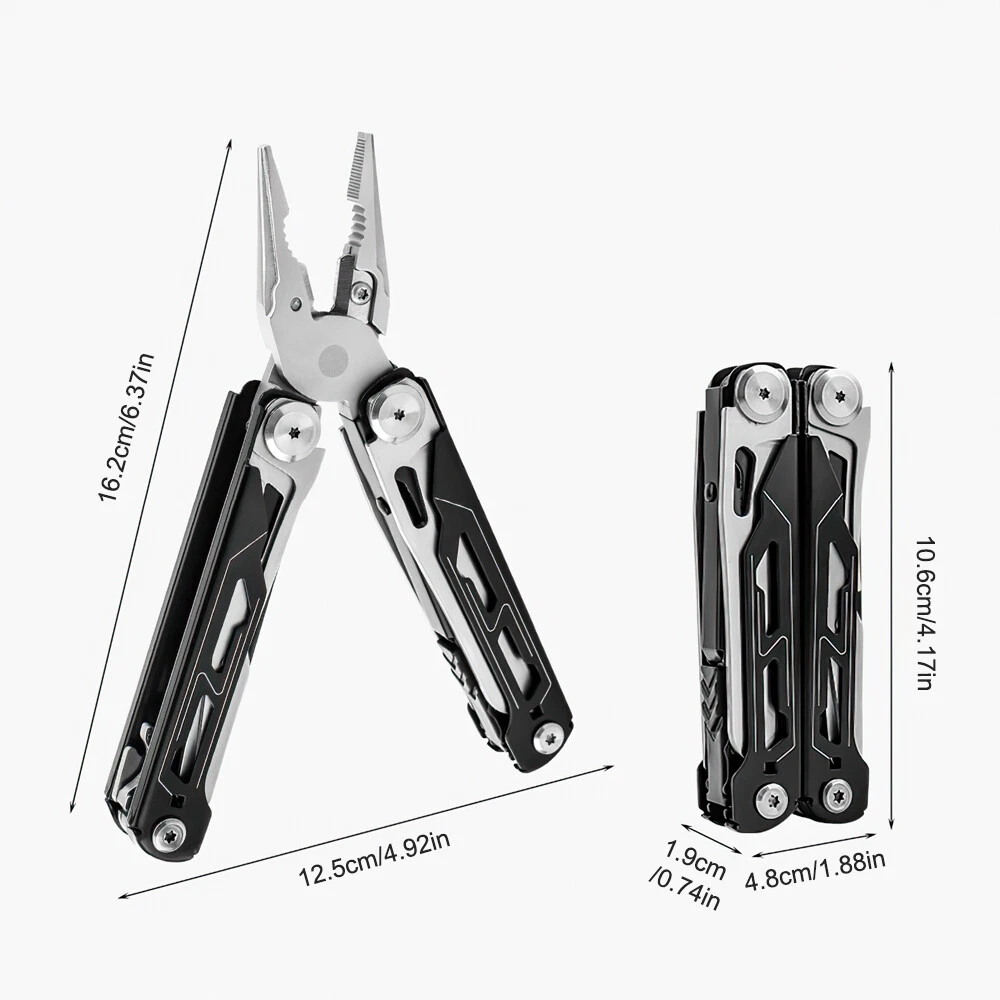 Multi tool Multipurpose Outdoor Folding Pocket Pliers Multitool 16 in 1