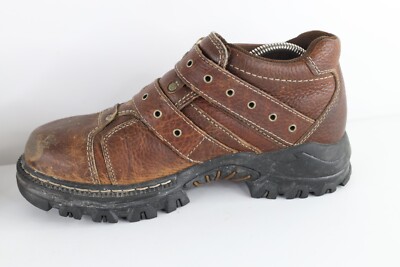Vintage 90s Y2K Streetwear Mens 9.5 M Chunky Leather Platform Boots Shoes Brown GBX × Vintage Vintage 90s Y2K Streetwear Chunky Leather  main image 3