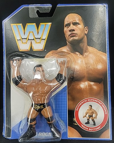 2017 MATTEL RETRO WWE SERIES 2 THE ROCK SEALED MOC...