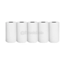 5 Rolls Self Adhesive Thermal Paper for Mini Bluetooth Pocket Printer 57x30 mm