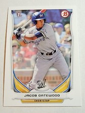 2014 Bowman Draft Baseball #DP39 Jacob Gatewood Milwaukee Brewers