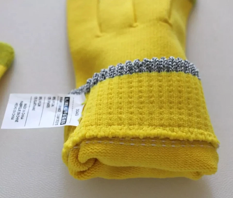 Guantes de entrenamiento Nike Air Knit para hombre L/XL amarillo Strike/negro Foto 3 de 4