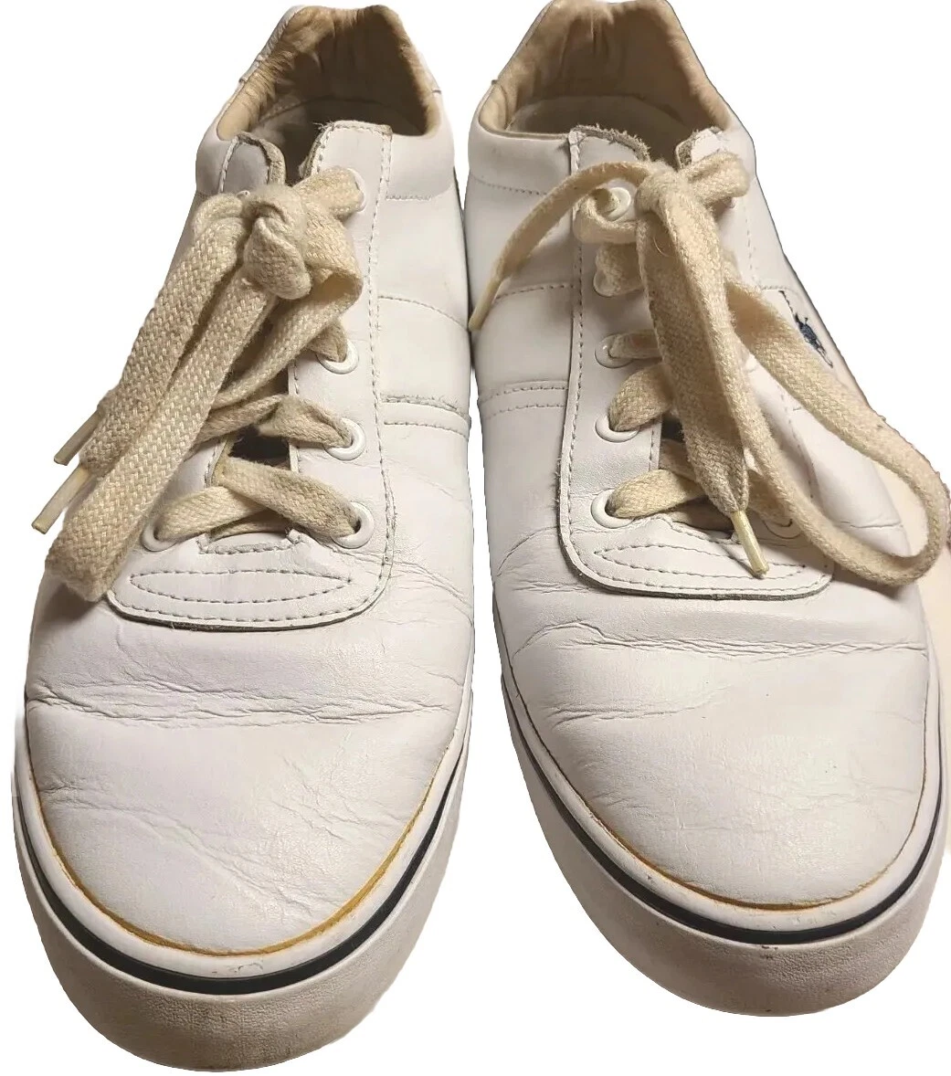 Polo Ralph Lauren Hanford Brown Leather Casual Sneakers Mens Sz 15D Super Clean Polo ralph lauren hanford - Gem main image 2