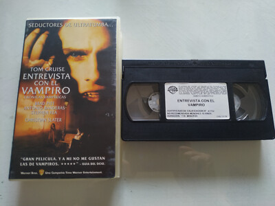 Interview con el Vampir Tom Cruise Brad Pitt (1995 Warner) VHS Spanisch T3 Esp