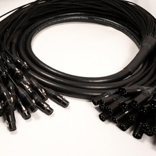 Van Damme Black Series Multicore Loom Stage Snake. Balanced Female XLR Male xlr