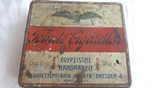 Antike seltene Blechdose Dose 20 Feinste Cigaretten Galata Moritz Fasske Dresden