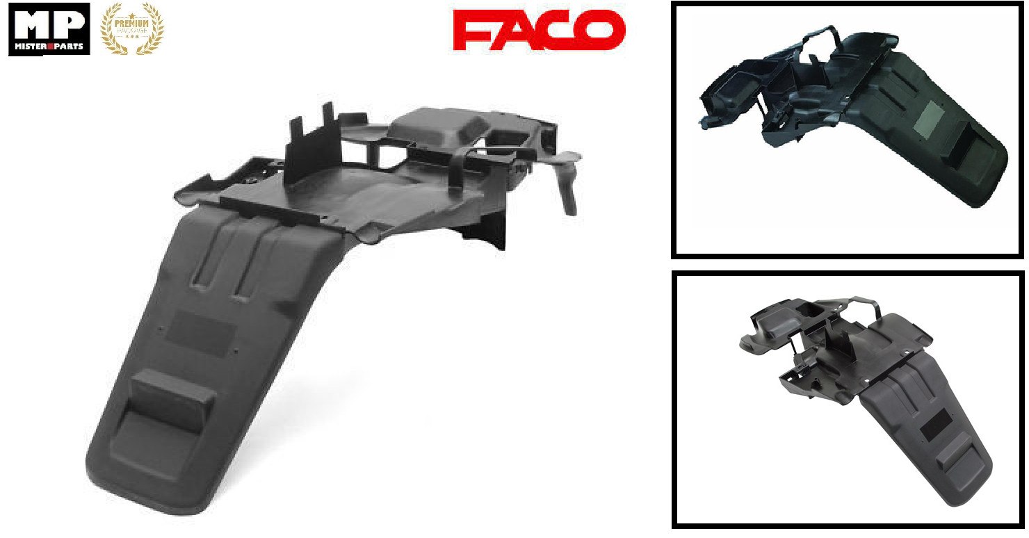 Bavette garde boue passage de roue Booster tuning noir pour scooter Spirit et Bw's