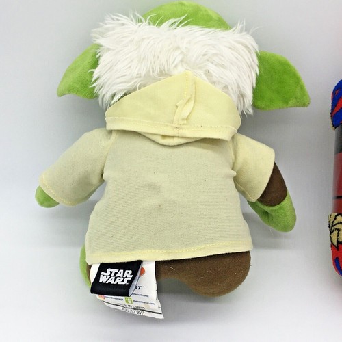 Lote de tres mantas de peluche de Star Wars 7"" Yoda 3"" R2-D2 bola de pelusa Chewbacca - Imagen 11 de 11