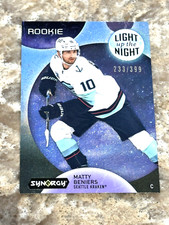 2022-23 UD Synergy Light Up the Night Matty Beniers #LNR-BE Seattle Kraken /399