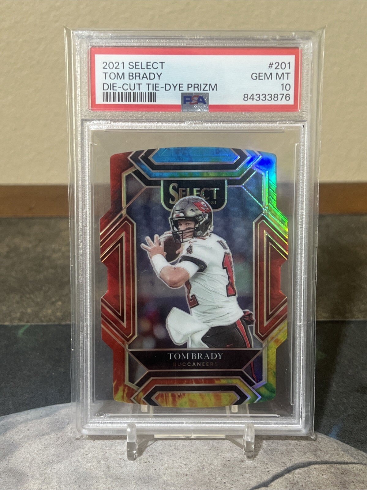 2021 SELECT Tom Brady TIE DYE PRIZM 10/25  Club Level