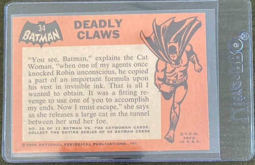(U SELECT CARDS) 1966 Topps Batman (Black Bat) Singoli originali** 🔽 per lo più quasi nuovi - Foto 64 di 98