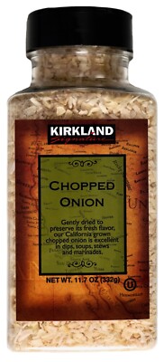 New Kirkland California Chopped Onion - Dehydrated Spice, 11.7oz New Kirkland California Chopped Onion - Dehydrated Spice, 11.7oz