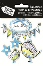 EXPRESS YOURSELF BABY BOY CARD EMBELLISHMENTS 3D