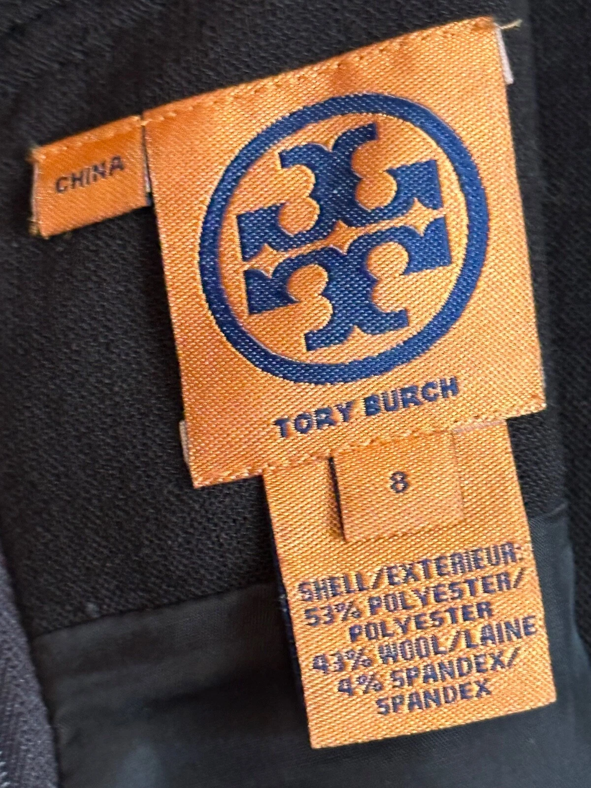 Abito da donna senza guaina Tory Burch marrone scuro taglia 8