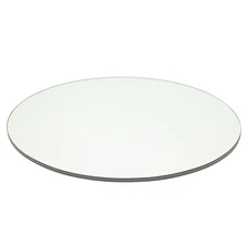 Pro Safe Glass 15" Round Tempered Glass Table Top 1/2" Thick Flat Edge