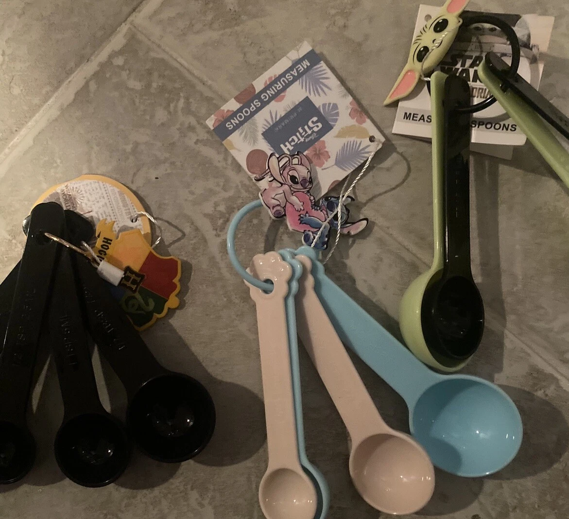 NWT Harry Potter, Star Wars And Stitch measuring spoons Hard To Find!