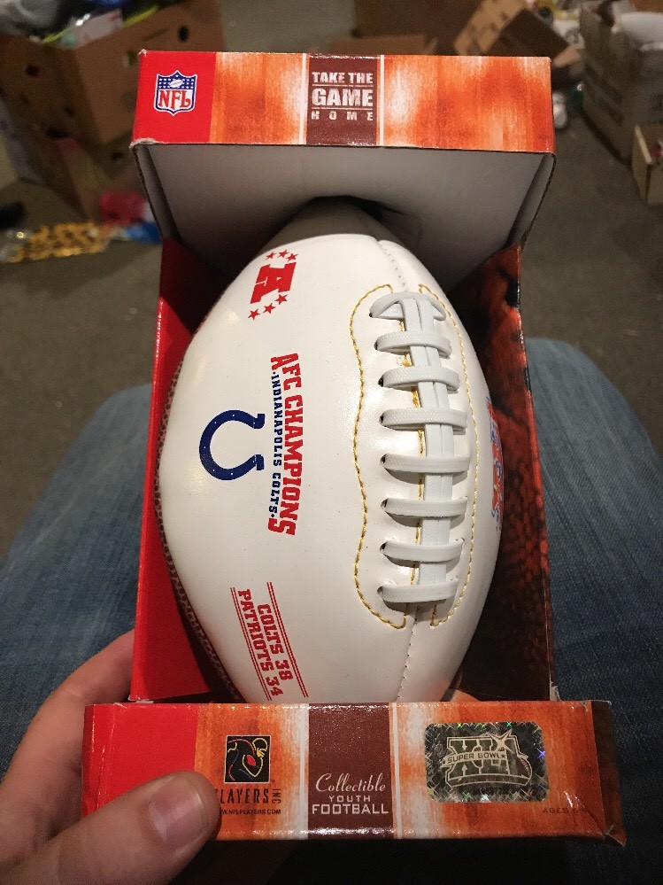 Rare Super Bowl XLI So Florida AFC Champions Colts Youth Football Stadium  Only