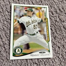 2014 Topps Series 2 #572 Tommy Milone Oakland A's