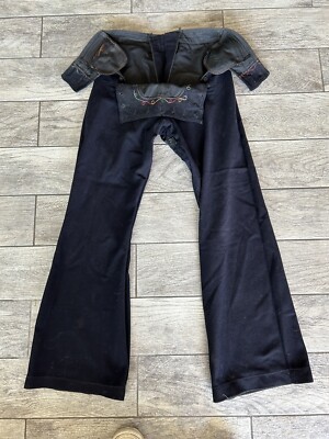 VINTAGE Seafarer Uniform Wool Sailor Bellbottom Pants 15 Button