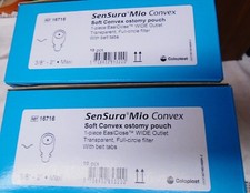 COLOPLAST 16716 SENSURA MIO SOFT CONVEX OSTOMY POUCH 1-PIECE LOT OF 20 2 BOXES