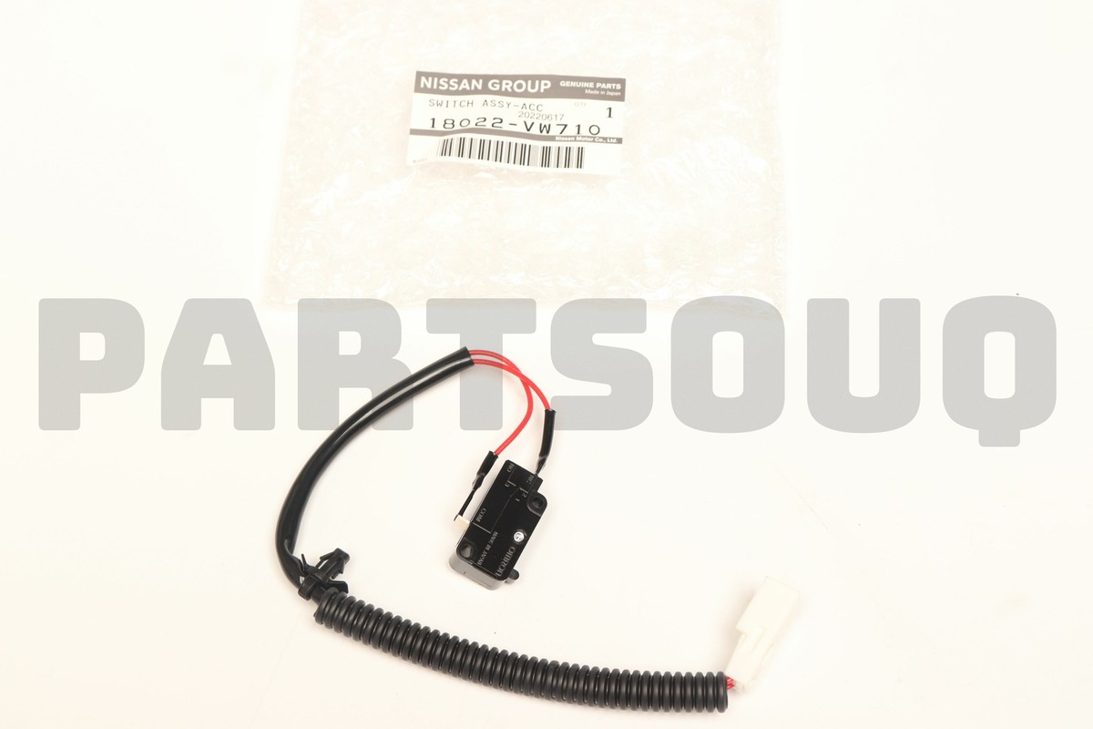 18022VW710 Genuine Nissan SWITCH ASSY-ACCEL PEDAL 18022 18022VW710 Genuine Nissan SWITCH ASSY-ACCEL PEDAL 18022