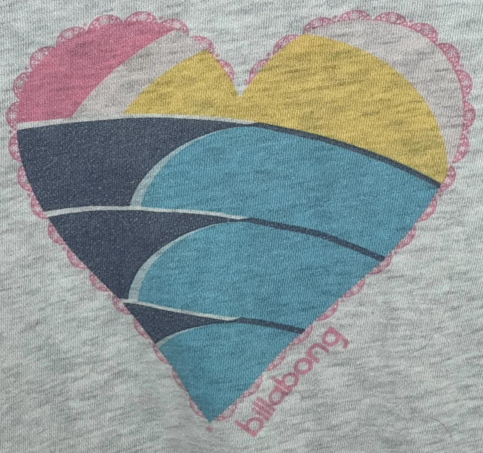 Billabong Sudadera con Capucha Cremallera Niñas XS Gris Surfista Playa Patinador Estilo Foto 4 de 4