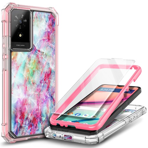 Funda de cuerpo completo para teléfono TCL K23 (T434W) / K24 (T434D) + vidrio templado - Imagen 10 de 33