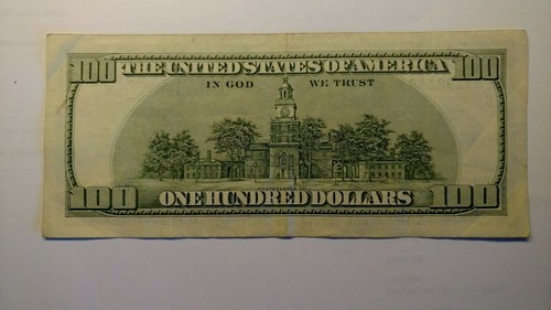 (1) ONE HUNDRED DOLLAR *STAR NOTE* BILL..$100.00...older style 2006 FRN. - Picture 2 of 4