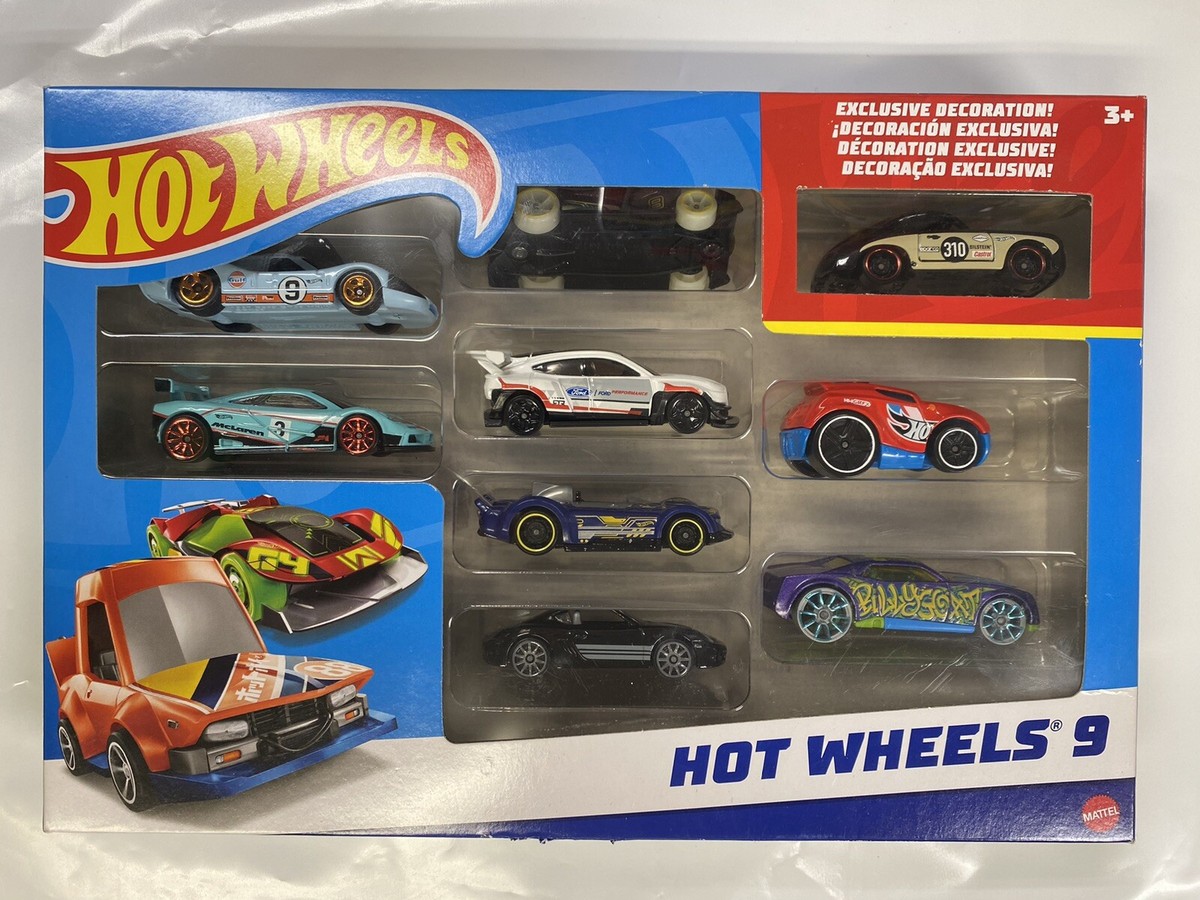 Hot Wheels 9 Pack Toy Cars Exclusive Decoration Mattel 2021 Sealed