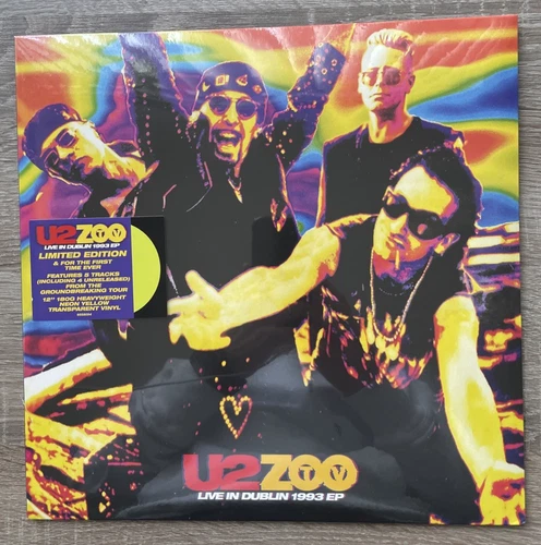 NEW SEALED U2 : Zoo TV Live In Dublin 1993 Limited Neon Yellow 180g Vinyl EP