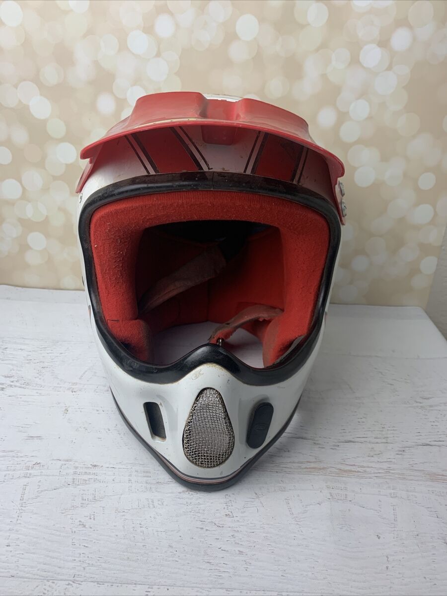 VINTAGE BELL MOTO 4 Fox HELMET MX MOTO CROSS RACING With VINTAGE BELL MOTO 4 Fox HELMET MX MOTO CROSS RACING With