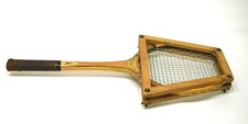 Antique Monarch Tennis Racket Vintage Ash Laminated Frame