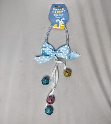 Blue Egg Shaped Door Knob Hanger Easter Spring Decor Ornament Party Supplies