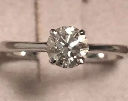 Brillante Diamante Certificato GIA Col G Carati 0,70 Montatura Oro Bianco |  eBay