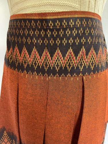 Women Thai Native Long Skit Cotton Thai Printed Pleats Multi-Color Free Size - Picture 173 of 186